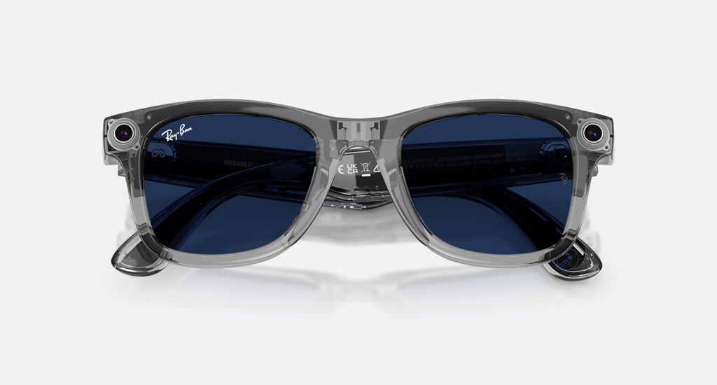 Image lunette meta ray ban verre bleu